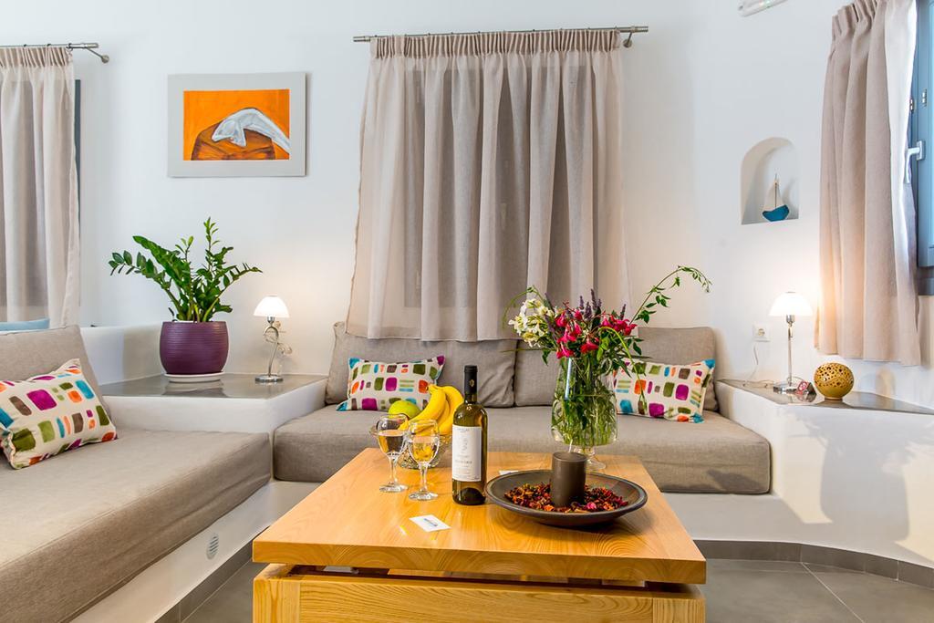 Aspronisi Luxury Villa With Caldera View Megalochori  Pokoj fotografie