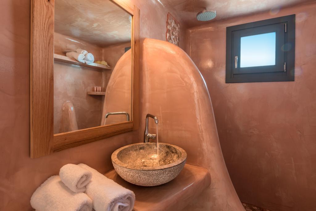 Aspronisi Luxury Villa With Caldera View Megalochori  Pokoj fotografie